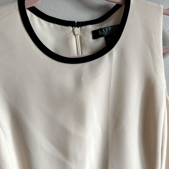 Like new royal Dress cream/ black Ralph Lauren, size 6 - Picture 5 of 9